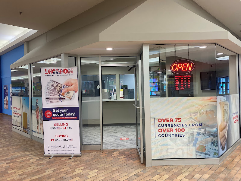 London Currency Exchange - Inside Sherwood Forest Mall! Best rates in London for USD ~2% cheaper than banks! Call us today.