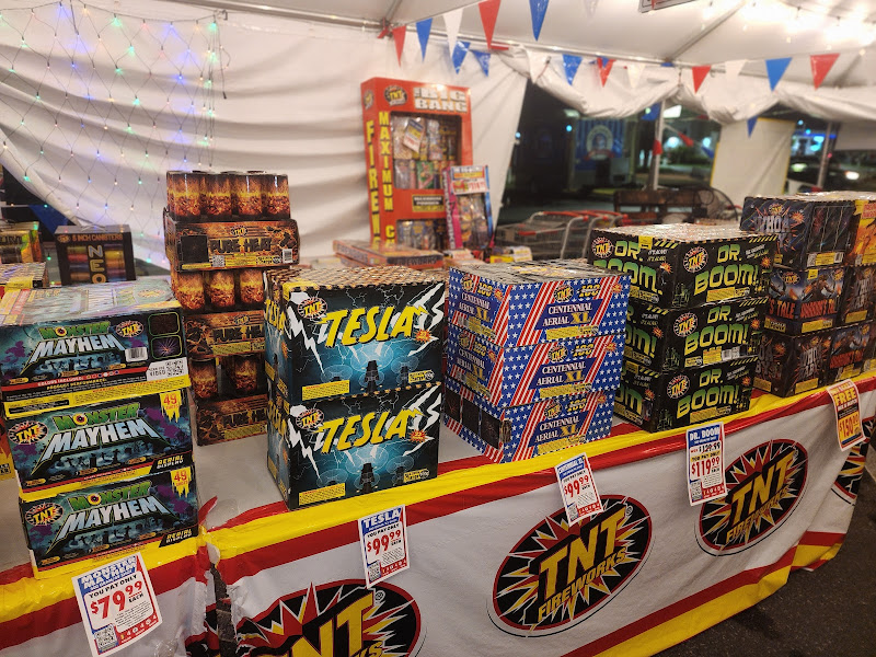 TNT FIREWORKS TENT LOCATED IN TYRONE GARDENS PLAZA